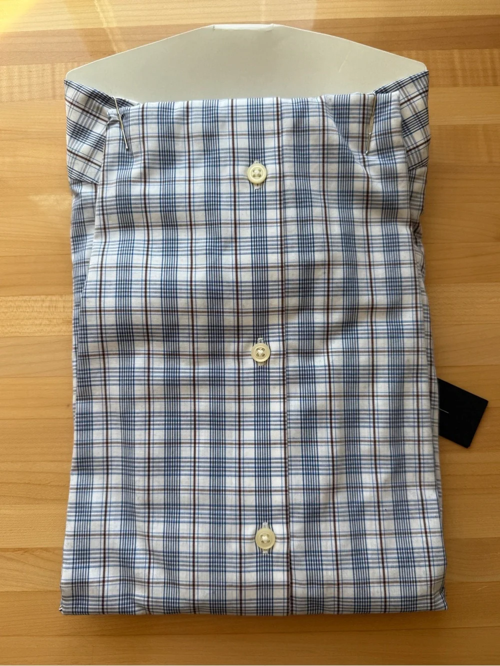 Banana Republic Plaid Non Iron Slim Fit Dress Shirt